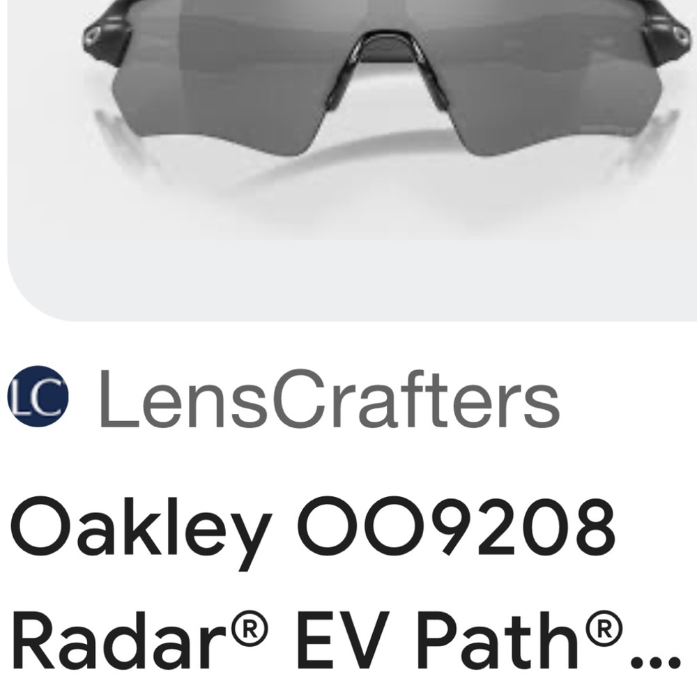 Oakley OO9208 Radar EV Path Sunglasses - black. Used good condition
